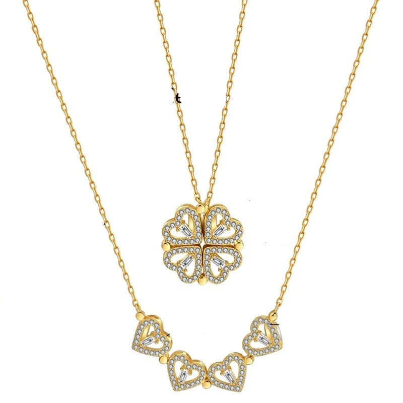 Colar Feminino 
Colar Feminino da sorte de Trevo e 4 Corações Ótimo pra você ou pra dar de presente presente
