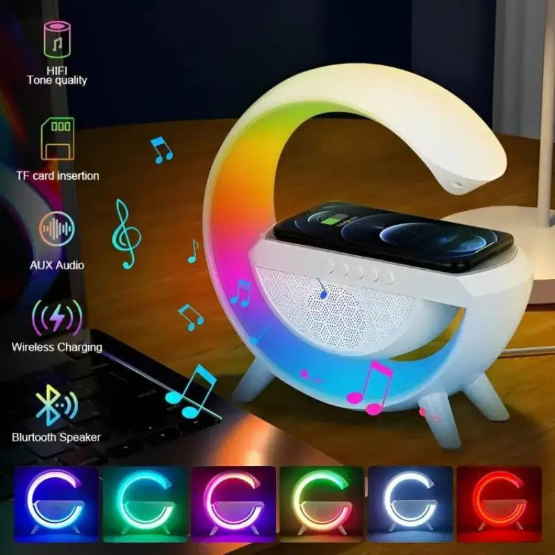 FASHION BOX De Som e Carregador Sem Fio 3 em 1 Alarme Luz RGB
 Som e Carregador Sem Fio 3 em 1 Alarme Luz RGB
Alarme Luz RGB