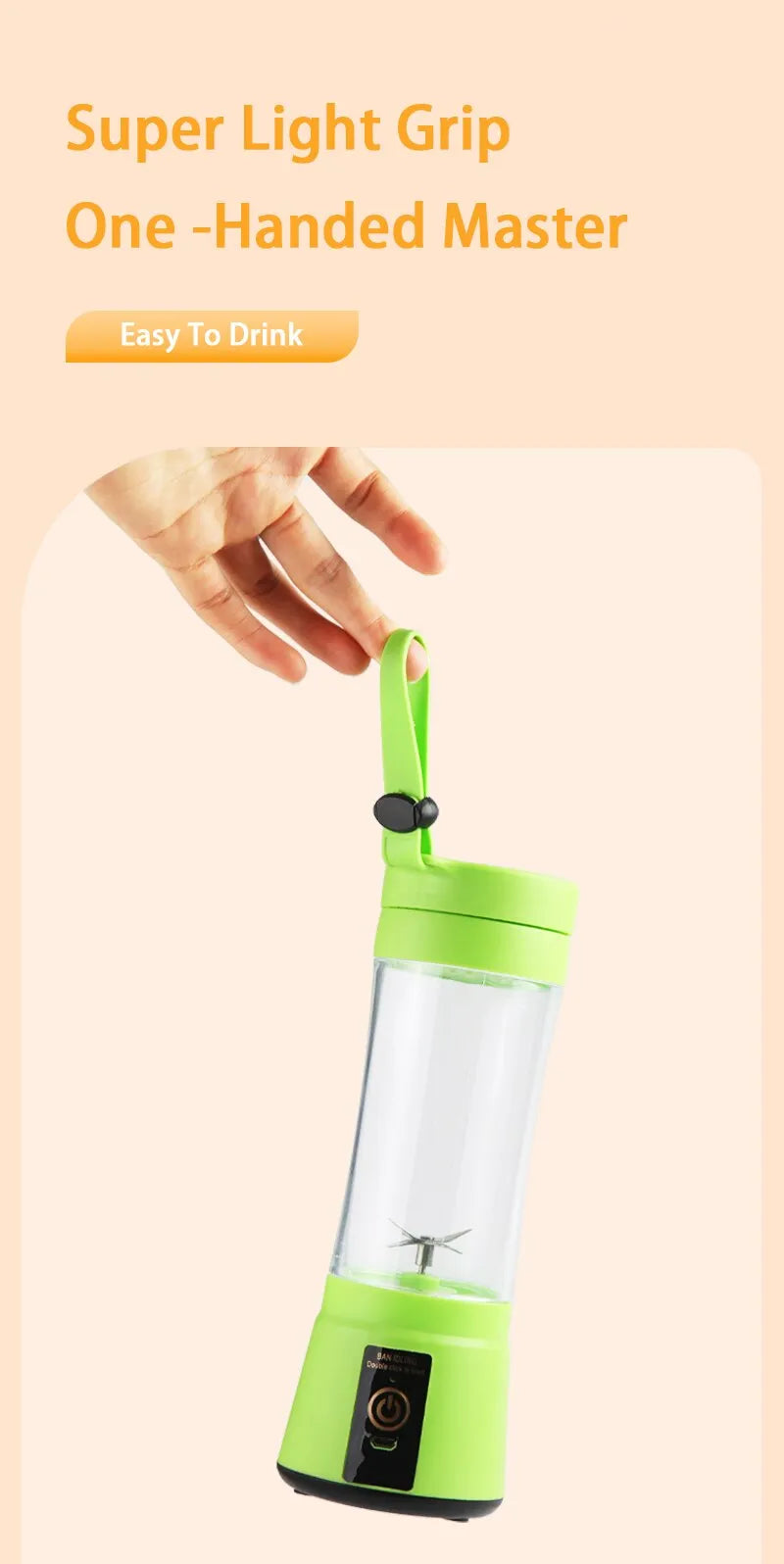 Mini Liquidificador Portátil Mixer Shake  Ótimo pra Levar a qualquer lugar