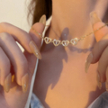 Colar Feminino da sorte de Trevo e 4 Corações Ótimo pra você ou pra dar de presente presente